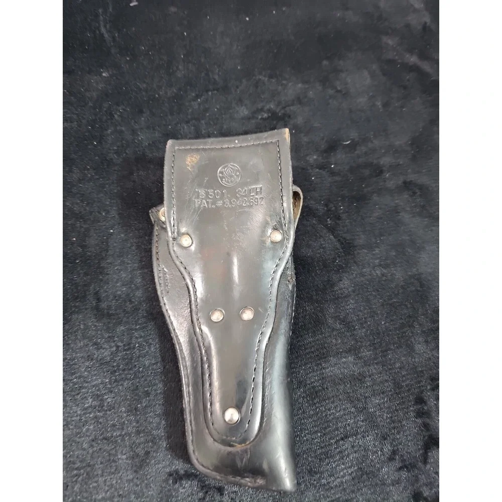 Smith and Wesson B501-34LH Double Retention Leather Holster, Black,‎ Ruger Six